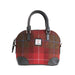 Ladies Ht Leather Hand Bag Red Check A / Black - Heritage Of Scotland - RED CHECK A / BLACK