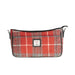 Ladies Ht Leather Hand Bag Red Check / Black - Heritage Of Scotland - RED CHECK / BLACK