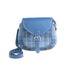 Ladies Ht Leather Shoulder Bag Blue Check / Blue - Heritage Of Scotland - BLUE CHECK / BLUE
