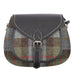 Ladies Ht Leather Shoulder Bag Lovat Check / Black - Heritage Of Scotland - LOVAT CHECK / BLACK