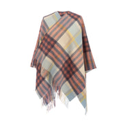 Ladies Mini Lambswool Cape Chequer Tartan - Pastel Pink (One Size) - Heritage Of Scotland - CHEQUER TARTAN - PASTEL PINK