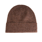 Ladies Plain Lambswool Mix Beanie Brindle - Heritage Of Scotland - BRINDLE