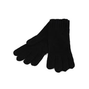 Ladies Racking Rib Detail Glove Black - Heritage Of Scotland - BLACK