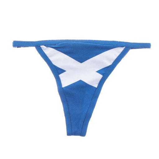Ladies Scottish Saltire Flag G String - Heritage Of Scotland - ROYAL BLUE