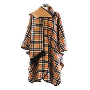Ladies Wool Blend Reversible Cape Camel - Heritage Of Scotland - CAMEL