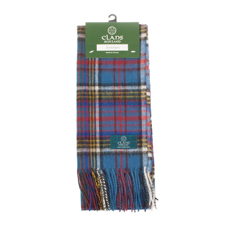 Lambswool Scottish Tartan Clan Scarf Anderson - Heritage Of Scotland - ANDERSON