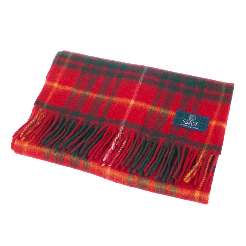 Lambswool Scottish Tartan Clan Scarf Bruce - Heritage Of Scotland - BRUCE