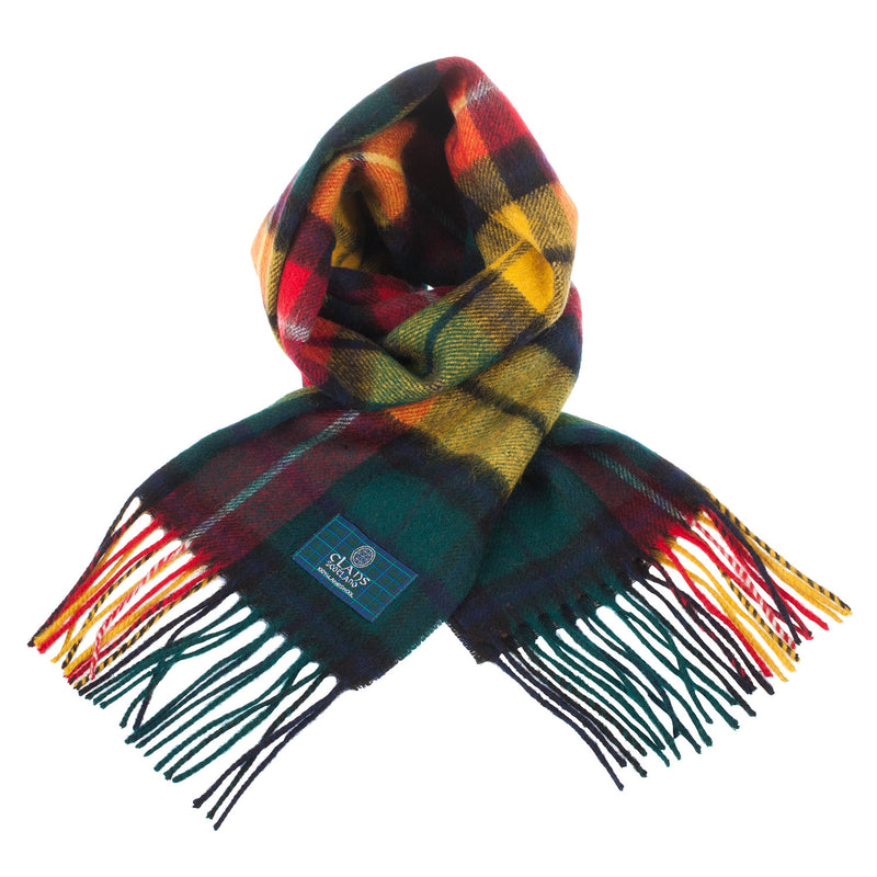 Lambswool Scottish Tartan Clan Scarf Buchanan Modern - Heritage Of Scotland - BUCHANAN MODERN