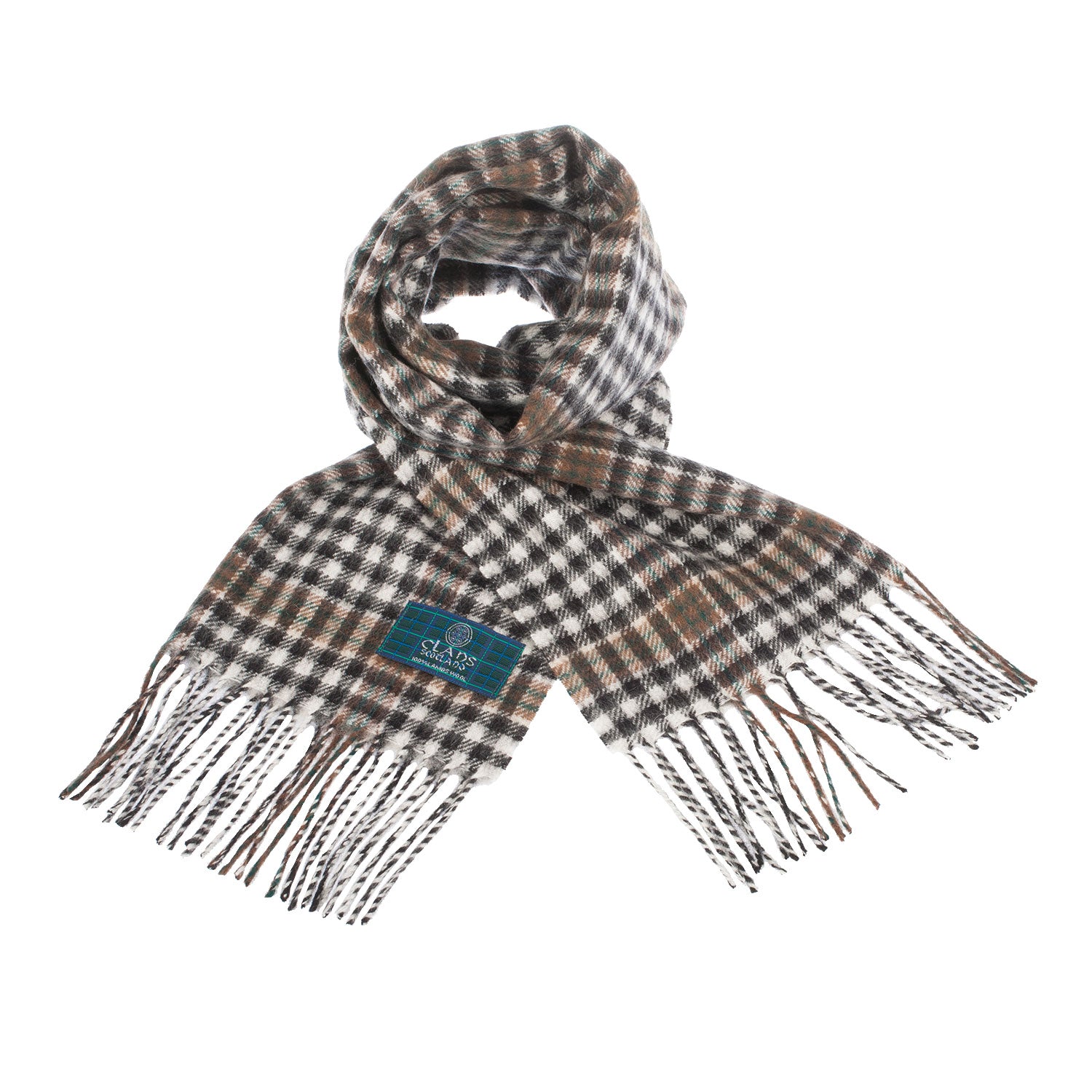 Lambswool Scottish Tartan Clan Scarf Burns Check - Heritage Of Scotland - BURNS CHECK