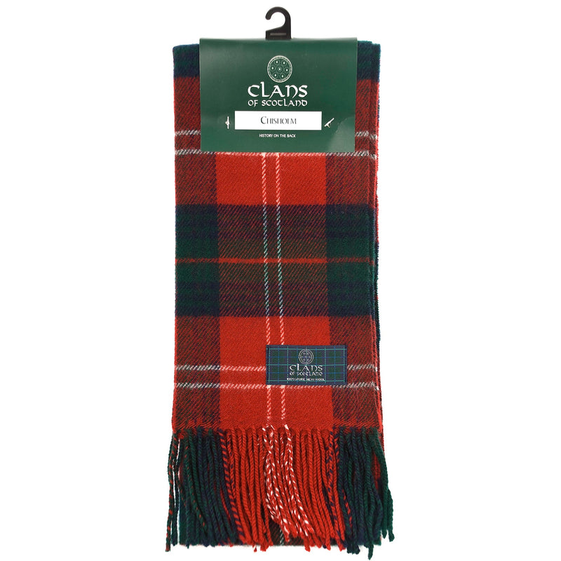 Lambswool Scottish Tartan Clan Scarf Chisholm - Heritage Of Scotland - CHISHOLM