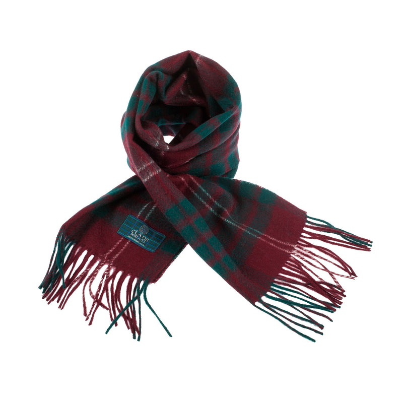 Lambswool Scottish Tartan Clan Scarf Crawford - Heritage Of Scotland - CRAWFORD