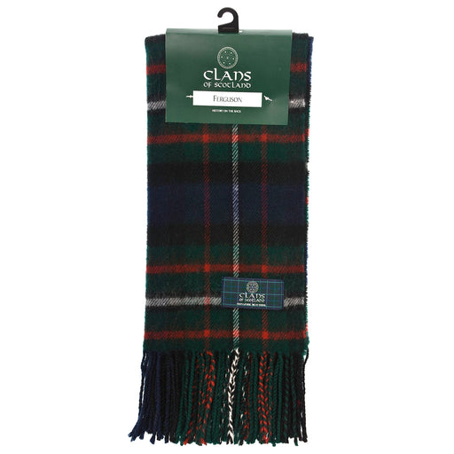 Lambswool Scottish Tartan Clan Scarf Ferguson - Heritage Of Scotland - FERGUSON