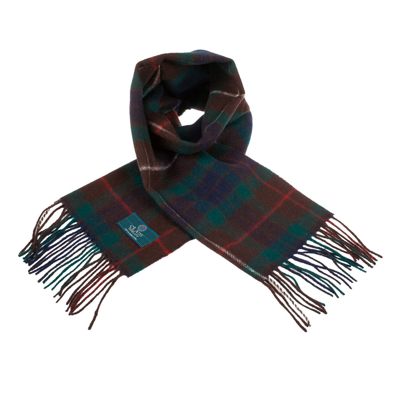 Lambswool Scottish Tartan Clan Scarf Fraser Hunting - Heritage Of Scotland - FRASER HUNTING