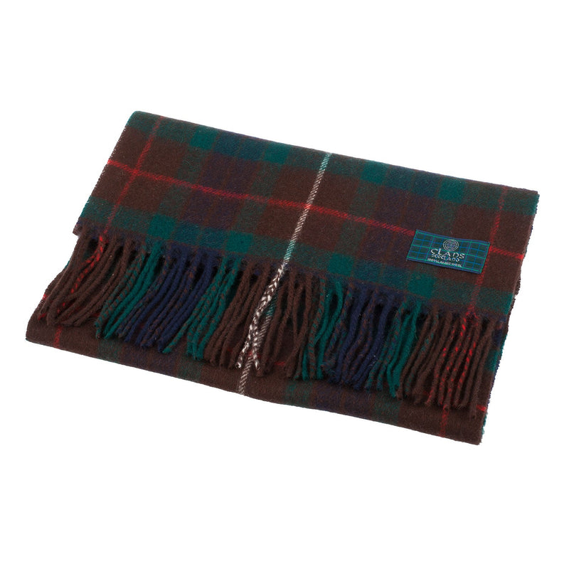 Lambswool Scottish Tartan Clan Scarf Fraser Hunting - Heritage Of Scotland - FRASER HUNTING