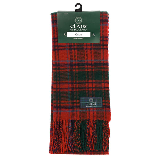 Lambswool Scottish Tartan Clan Scarf Grant - Heritage Of Scotland - GRANT
