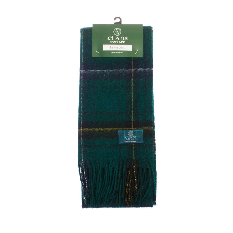 Lambswool Scottish Tartan Clan Scarf Henderson - Heritage Of Scotland - HENDERSON