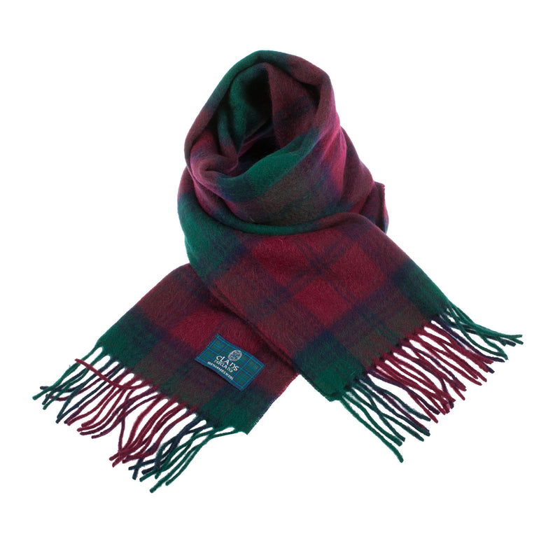 Lambswool Scottish Tartan Clan Scarf Lindsay - Heritage Of Scotland - LINDSAY