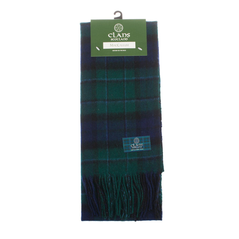 Lambswool Scottish Tartan Clan Scarf Maccallum - Heritage Of Scotland - MACCALLUM