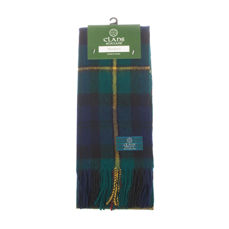 Lambswool Scottish Tartan Clan Scarf Macewan - Heritage Of Scotland - MACEWAN