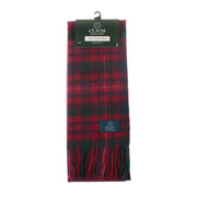 Lambswool Scottish Tartan Clan Scarf Mackinnon Red - Heritage Of Scotland - MACKINNON RED