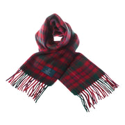 Lambswool Scottish Tartan Clan Scarf Mackinnon Red - Heritage Of Scotland - MACKINNON RED