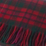 Lambswool Scottish Tartan Clan Scarf Mackinnon Red - Heritage Of Scotland - MACKINNON RED