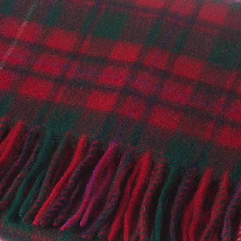 Lambswool Scottish Tartan Clan Scarf Mackinnon Red - Heritage Of Scotland - MACKINNON RED