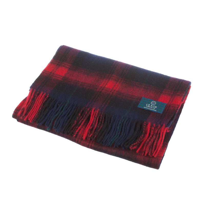 Lambswool Scottish Tartan Clan Scarf Maclachlan - Heritage Of Scotland - MACLACHLAN