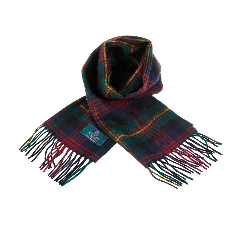 Lambswool Scottish Tartan Clan Scarf Maclennan - Heritage Of Scotland - MACLENNAN