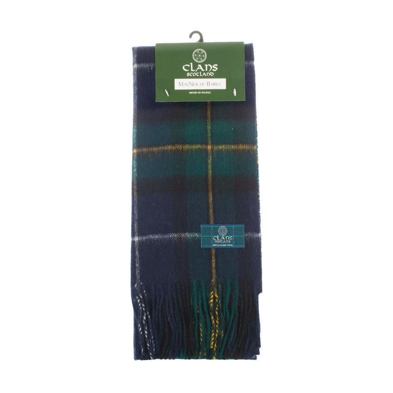 Lambswool Scottish Tartan Clan Scarf Macneil Of Barra - Heritage Of Scotland - MACNEIL OF BARRA