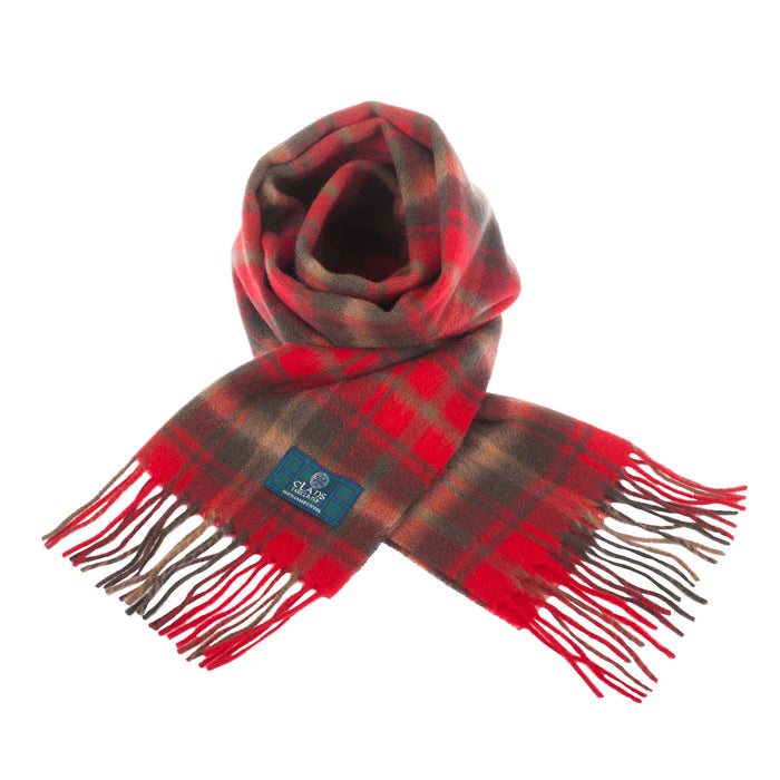 Lambswool Scottish Tartan Clan Scarf Maple Leaf - Heritage Of Scotland - MAPLE LEAF