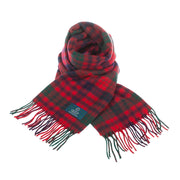 Lambswool Scottish Tartan Clan Scarf Ross Red - Heritage Of Scotland - ROSS RED