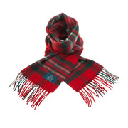 Lambswool Scottish Tartan Clan Scarf Scott Red - Heritage Of Scotland - SCOTT RED