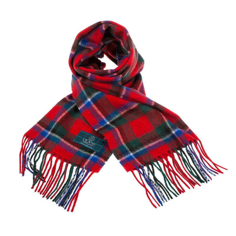 Lambswool Scottish Tartan Clan Scarf Sinclair Red - Heritage Of Scotland - SINCLAIR RED