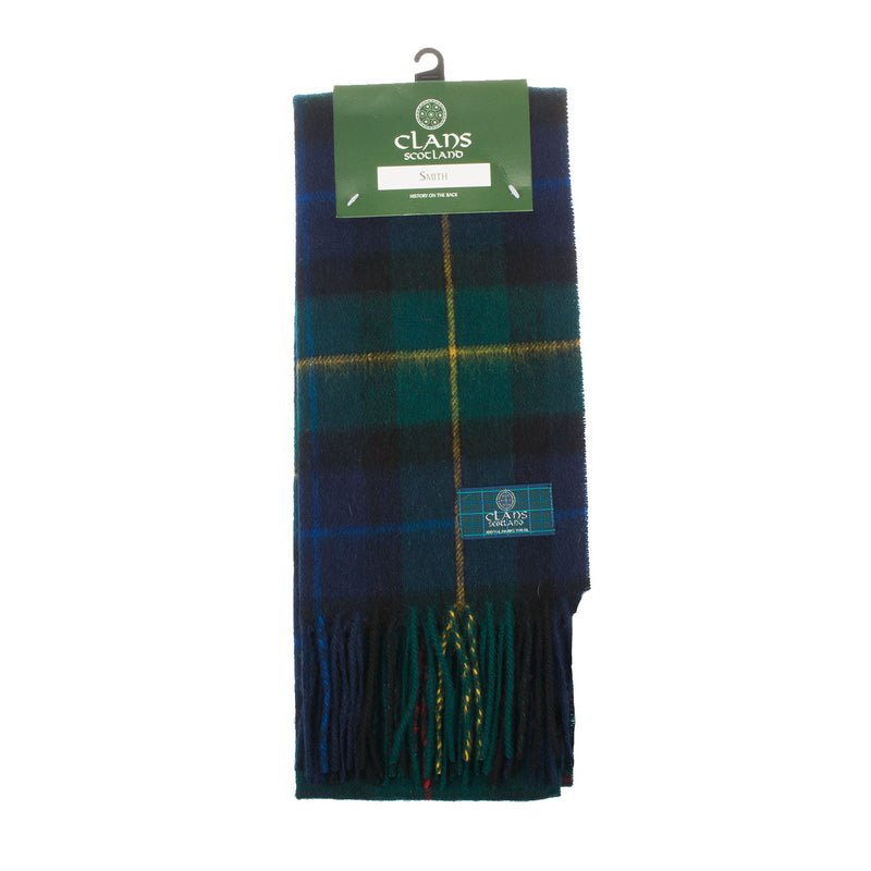 Lambswool Scottish Tartan Clan Scarf Smith - Heritage Of Scotland - SMITH