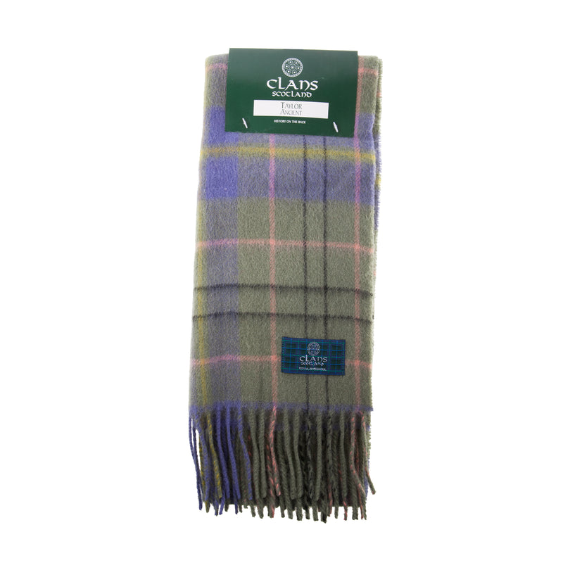 Lambswool Scottish Tartan Clan Scarf Taylor Ancient - Heritage Of Scotland - TAYLOR ANCIENT