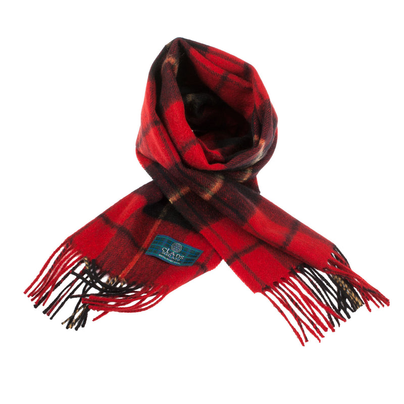Lambswool Scottish Tartan Clan Scarf Wallace - Heritage Of Scotland - WALLACE