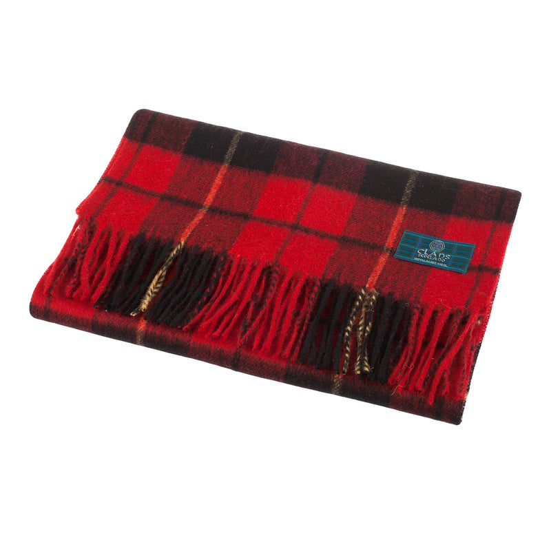 Lambswool Scottish Tartan Clan Scarf Wallace - Heritage Of Scotland - WALLACE