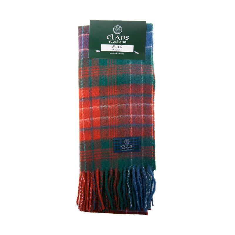 Lambswool Scottish Tartan Clan Scarf Wilson Ancient - Heritage Of Scotland - WILSON ANCIENT