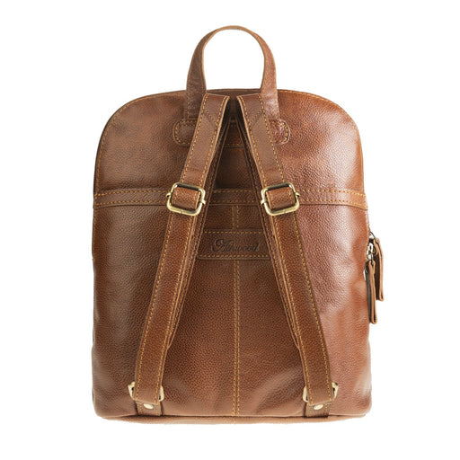Leather Backpack Cognac - Heritage Of Scotland - COGNAC
