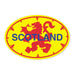 Lion Rampant Scotland Oval Sticker - Heritage Of Scotland - N/A