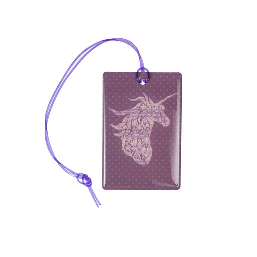 Luggage Label Unicorn Lilac - Heritage Of Scotland - NA