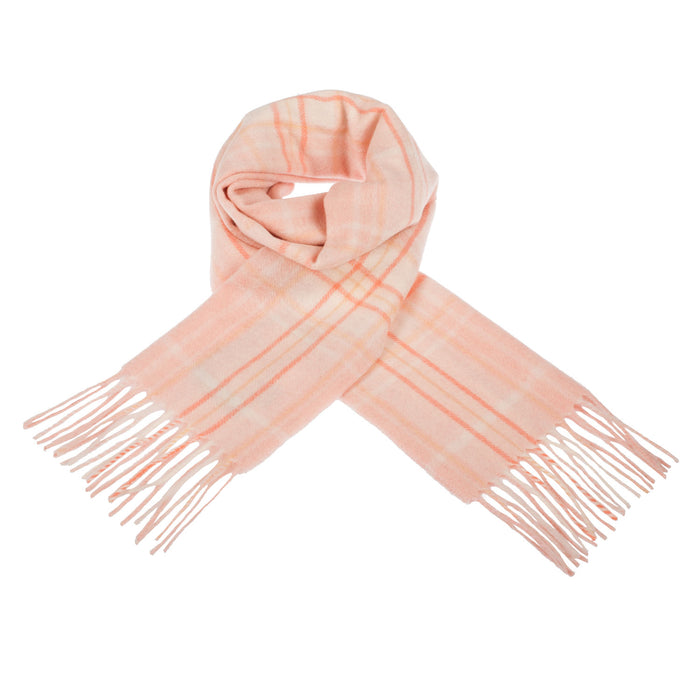 Lyle & Scott 100% Cashmere Scarf Baby Pink / Toledo - Heritage Of Scotland - BABY PINK / TOLEDO