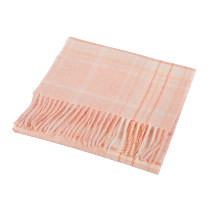 Lyle & Scott 100% Cashmere Scarf Baby Pink / Toledo - Heritage Of Scotland - BABY PINK / TOLEDO