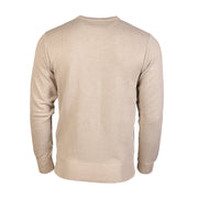 Men's Argyle Ballantrae Jumper Beige Melange - Heritage Of Scotland - BEIGE MELANGE