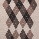 Men's Argyle Ballantrae Jumper Crew Nec Beige Melange - Heritage Of Scotland - BEIGE MELANGE