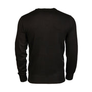 Men's Argyle Ballantrae Jumper Crew Nec Black - Heritage Of Scotland - BLACK