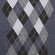 Men's Argyle Ballantrae Jumper Crew Nec Navy Melange - Heritage Of Scotland - NAVY MELANGE