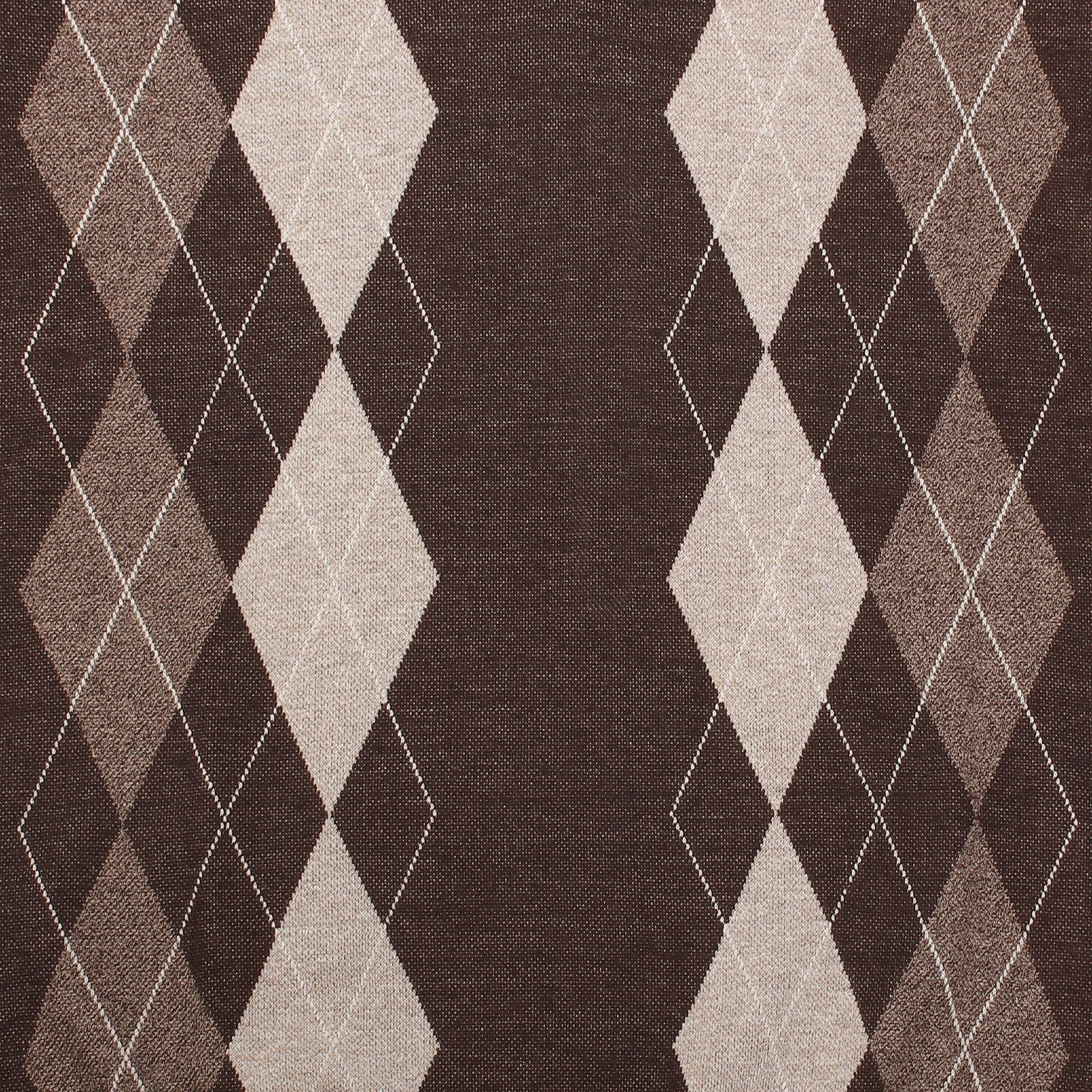 Men's Argyle Ballantrae Jumper Dark Brown - Heritage Of Scotland - DARK BROWN