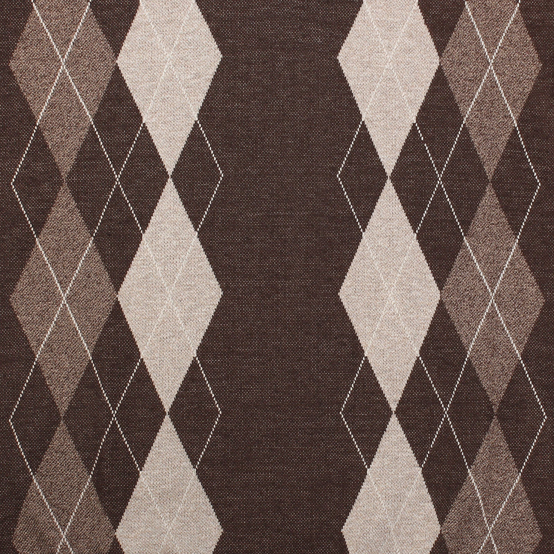 Men's Argyle Ballantrae Jumper Dark Brown - Heritage Of Scotland - DARK BROWN